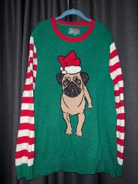 Ugly Christmas Sweater Xmas Size XXL Dog